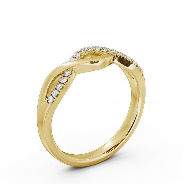 Juno 0.09ct Round Lab Diamond Infinity Design Ring